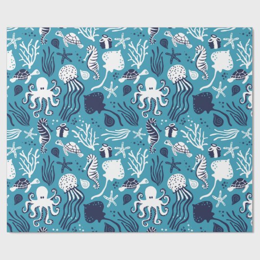 Onder het Zee Cadeaupapier (Vlak)