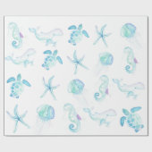 Onder het Zee Cadeaupapier (Vlak)