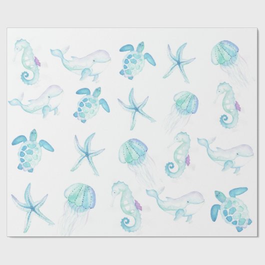 Onder het Zee Cadeaupapier (Vlak)