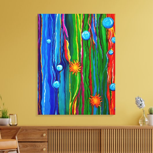 Onder het Zee Canvas Afdruk (Insitu (Woonkamer))