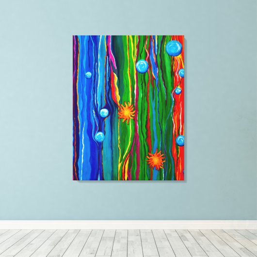 Onder het Zee Canvas Afdruk (Insitu (Houten vloer))