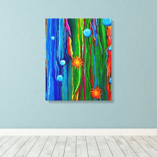 Onder het Zee Canvas Afdruk (Insitu (Houten vloer))