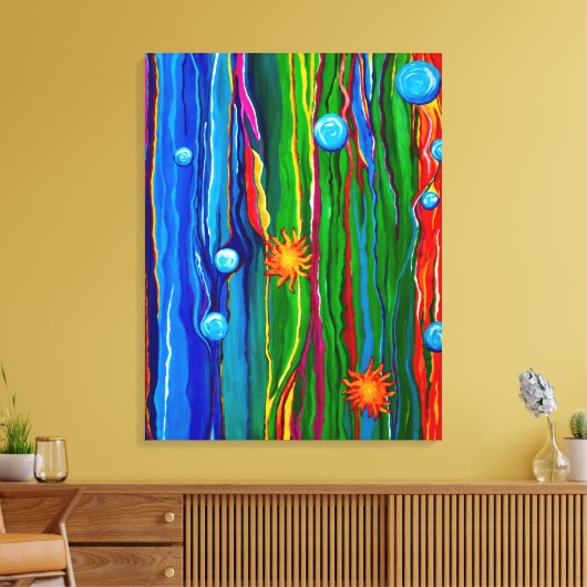 Onder het Zee Canvas Afdruk (Insitu (Woonkamer))