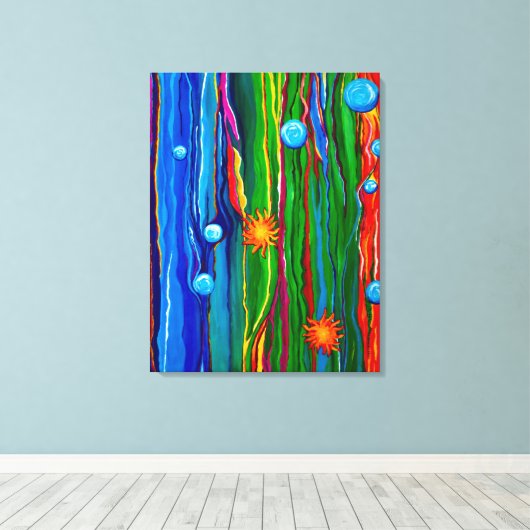 Onder het Zee Canvas Afdruk (Insitu (Houten vloer))