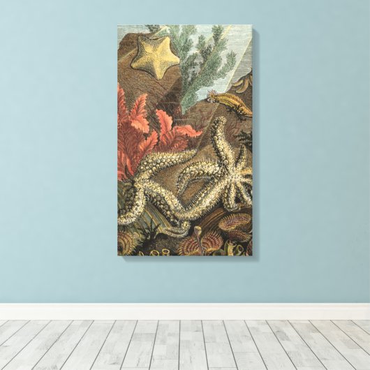 Onder het Zee Canvas Afdruk (Insitu (Houten vloer))