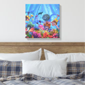 Onder het Zee Canvas Afdruk (Insitu (Slaapkamer))