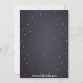 Onder het Zee Chalkboard Birthday Invitation Kaart (Achterkant)