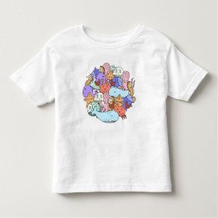 Onder het Zee, Circle of Zee Life! Schattig Kinder Shirts