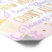 Onder het Zee citeert het Nursery Decor Poster (Hoek)