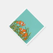 Onder het Zee Clown Fish Birthday Servet (Hoek)