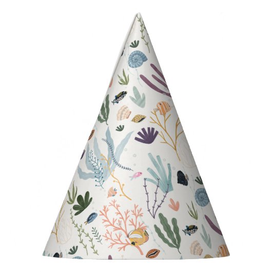 Onder het Zee Coral Party Accessoires Feesthoedjes (Links)