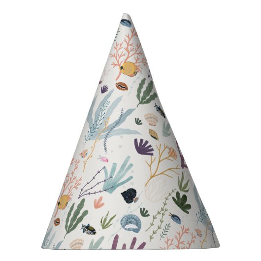 Onder het Zee Coral Party Accessoires Feesthoedjes (Rechts)