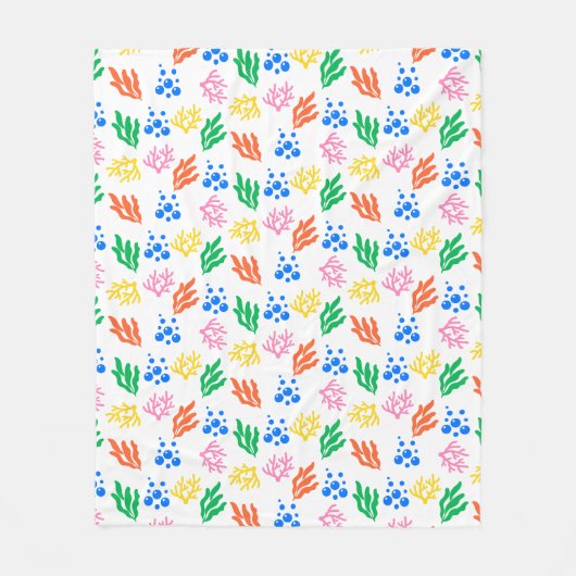 Onder het Zee Coral Seamless Pattern - Dekens (Voorkant)