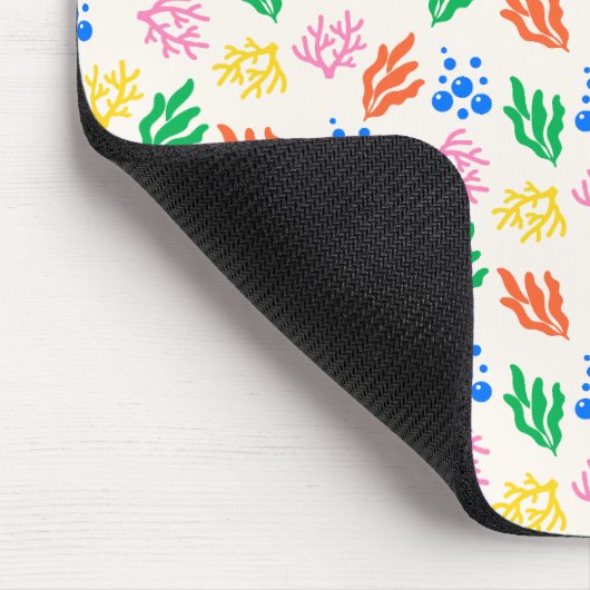 Onder het Zee Coral Seamless Pattern Muismat (Hoek)