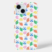 Onder het Zee Coral Seamless Pattern Phone Case (Achterkant)