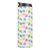 Onder het Zee Coral Seamless Pattern Thermosbeker (Geroteerd rechts)