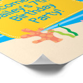 Onder het Zee Creatures Birthday Poster (Hoek)