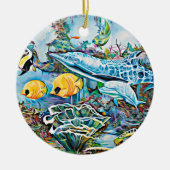 Onder het Zee Creatures Ocean Christmas Ornament (Voorkant)
