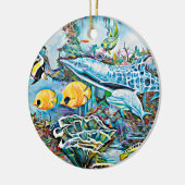 Onder het Zee Creatures Ocean Christmas Ornament (Links)