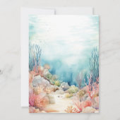 Onder het Zee Creatures Ocean Life Baby shower Kaart (Achterkant)
