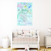 Onder het Zee Creatures Schattige Baby shower Poster
