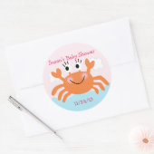 Onder het Zee Creatures/Stickers/Cupcake Toppers Ronde Sticker (Envelop)