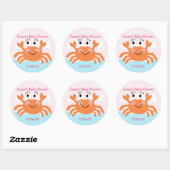 Onder het Zee Creatures/Stickers/Cupcake Toppers Ronde Sticker (Vel)