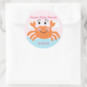 Onder het Zee Creatures/Stickers/Cupcake Toppers Ronde Sticker (Tas)