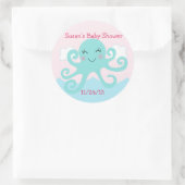 Onder het Zee Creatures/Stickers/Cupcake Toppers Ronde Sticker (Tas)