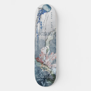 Onder het Zee creeert de Scène van de Waterverf va Persoonlijk Skateboard