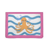 Onder het Zee Critter Octopus Drievoud Portemonnee (Voorkant)