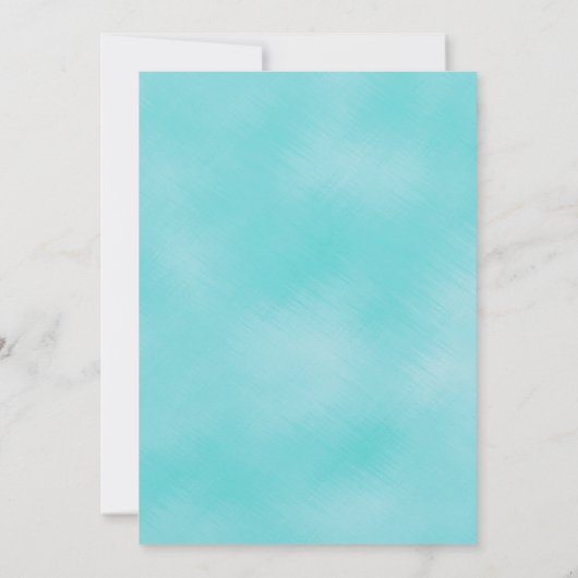 Onder het Zee Custom Birthday Party Invitations Kaart (Achterkant)