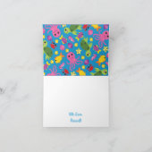 Onder het Zee Dank u 1e Verjaardag Kaarten (Binnen)