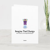 Onder het Zee dank u kaarden Bedankkaart (Achterkant)