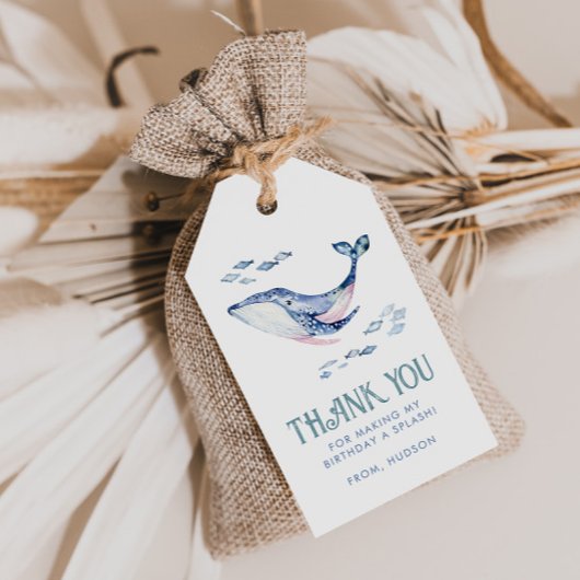 Onder het Zee Dank u Labels Cadeaulabel