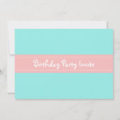 Onder het Zee, de Leuke Partij van de Verjaardag Kaart (Achterkant)