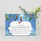 Onder het Zee de Versiering Innodigingen van de Ui Kaart (Staand voorkant)