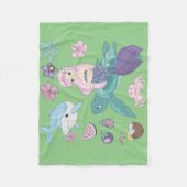 "Onder het zee" deken voor meisjes. (Voorkant)