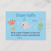 Onder het zee Diaper Raffle Tickets (Voorkant)