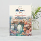 Onder het Zee Dieren Baby shower Kaart (Staand voorkant)