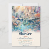 Onder het Zee Dieren Baby shower Kaart (Voorkant)