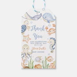 Onder het zee dieren oceaan Baby shower Cadeaulabel