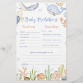 Onder het zee dieren oceaan Baby voorspellingskaar (Voorkant)