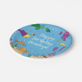 Onder het Zee Dieren Schattige 1e verjaardagsfeest Papieren Bordje (Gekanteld)