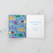 Onder het Zee Dieren Schattige Dank u Kaarten (Binnen)