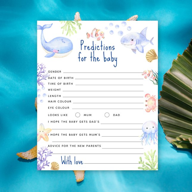 Onder het zee dieren voorspellingen en advies baby (Creator heeft geüpload)