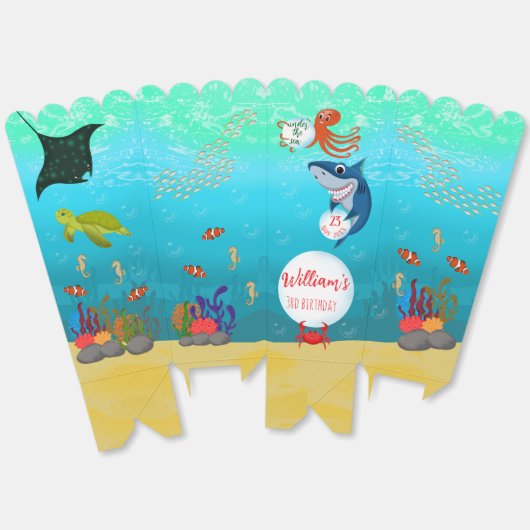 Onder het Zee Dieren Water Bubbels Bedankdoosjes (Ongevouwen)