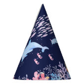 Onder het zee dierenverjaardag feesthoedjes (Links)