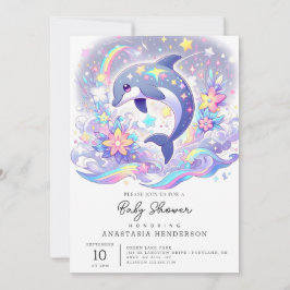 Onder het Zee Dolfijn Baby shower Kaart