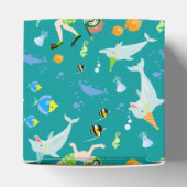 Onder het zee dolfijnen en jongen verjaardagsfeest bedankdoosjes (Bovenkant)